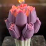 velas personalizadas como regalo original tulipan